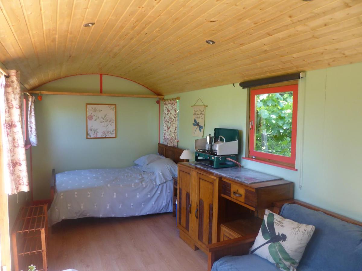 Rosa The Cosy Cabin - Gypsy Wagon - Shepherds Hut, River Views Off-Grid Eco Living Pedrogao Grande Buitenkant foto
